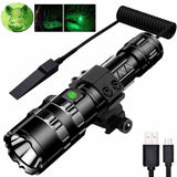 Mini LED Tactical Flashlight 1600 High Lumen 10W Fixed Focus Water Resistant Light for Camping Accessories Outdoor Gear Emergency with USB